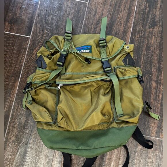L.L. Bean Green vintage 1980’s backpack (DISCONTINUED) RARE BAG - Picture 12 of 14